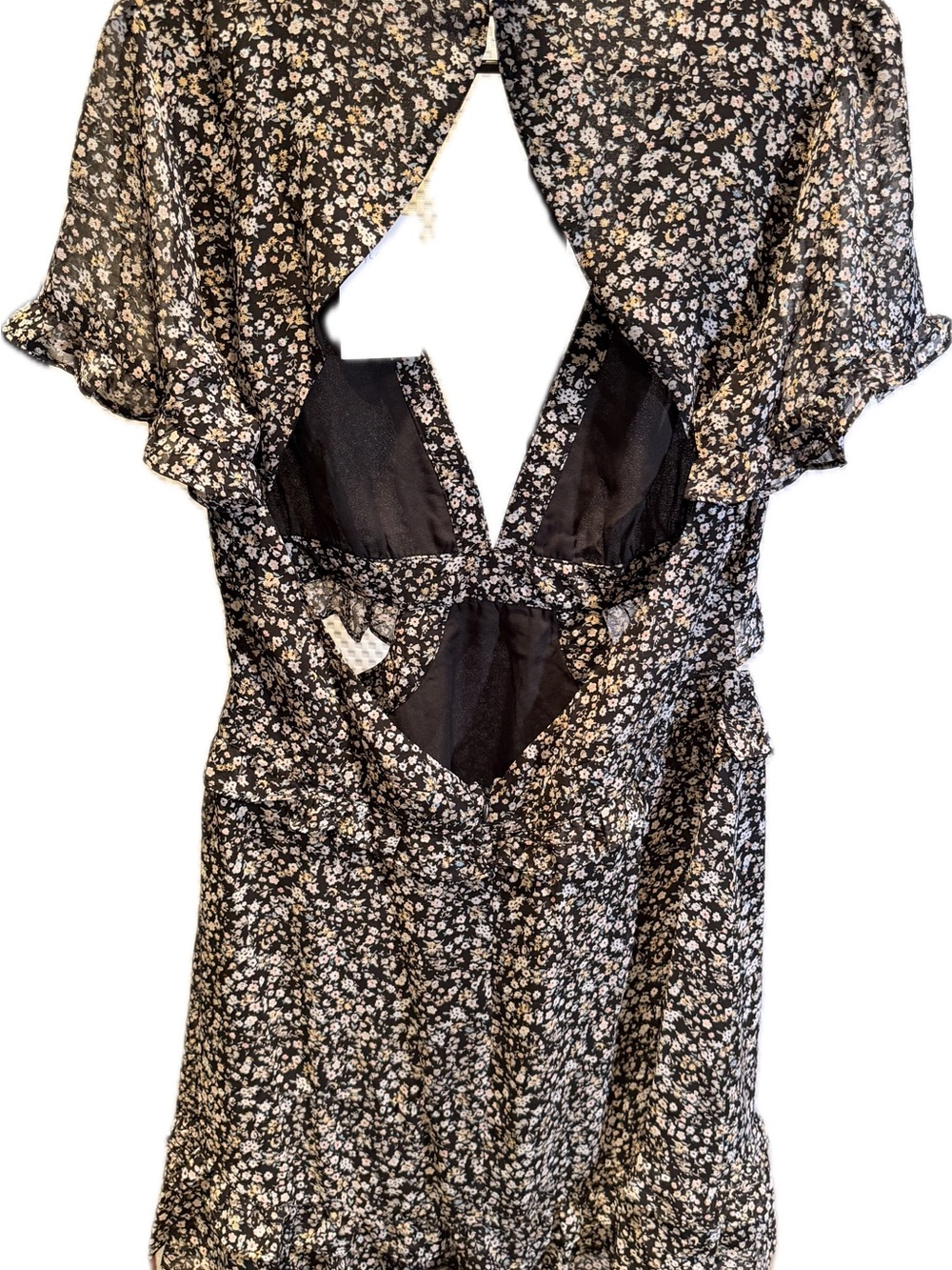 Vine Tree Floral Above Knee Dress. NWT - Picture 3 of 5